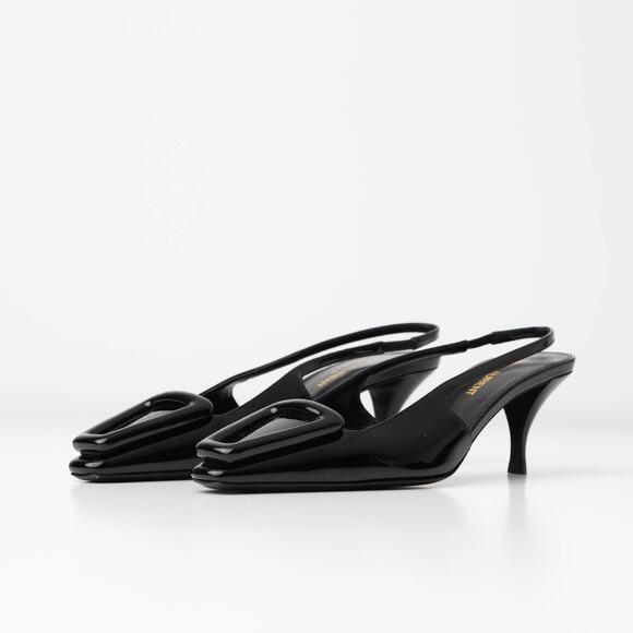 Saint Laurent Women's 24 Slingback Kitten Heel Pumps - Picture 6 of 10